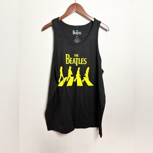 The Beatles black sleeveless tank top men’s size XL cut off graphic t shirt
